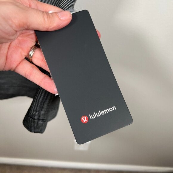 Lululemon Evolution Polo Shirt Mens Size Large Gray Outlaw Snax Logo Work - Picture 4 of 10